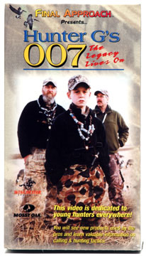 "Hunter G's 007"™  video, instruction on Hunter G call, as well as, hunting action
