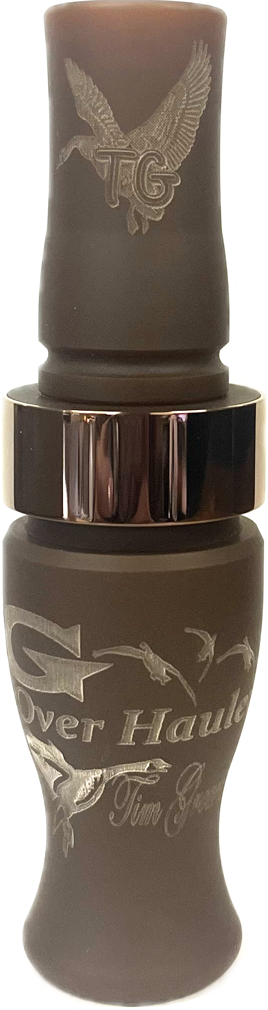 "G OVERHAULER"™  flat brown with copper band