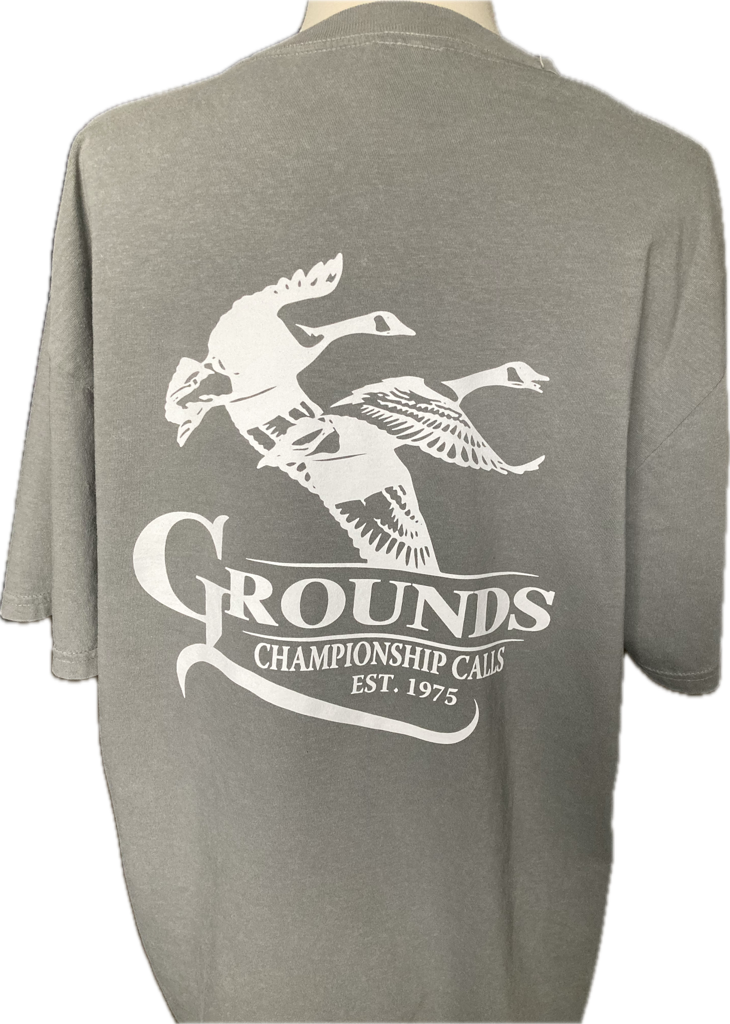 Short Sleeve gray tee shirt, 100% cotton, new logo